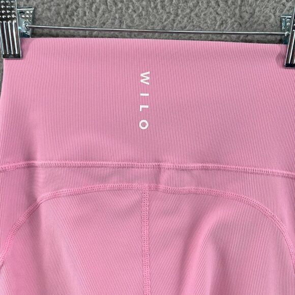 Wilo The Label Pink Ribbed Leggings Size Small Barbiecore - Picture 7 of 11